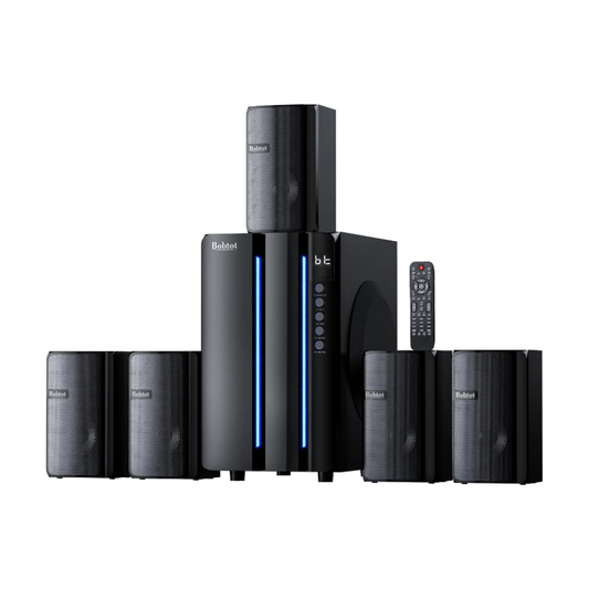 Surround Sound Systems Home Theater System - 800 Watts Peak Power 6.5" Subwoofer 5.1/2.1 Wired Stereo Speakers Strong Bass